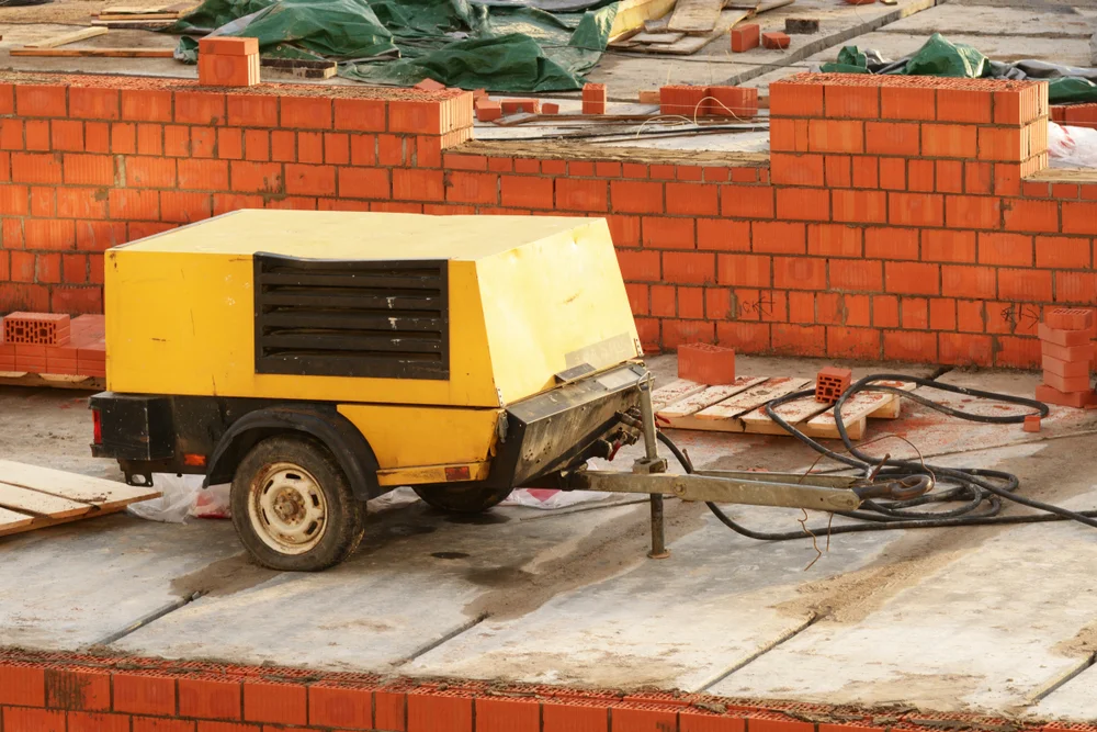 air compressor construction site